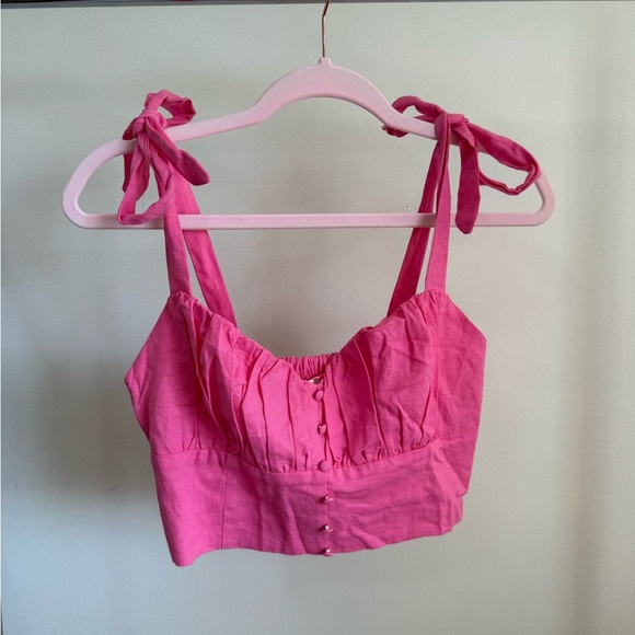 Altar’D State NWT Pink Sleeveless Crop Top - Picture 2 of 6